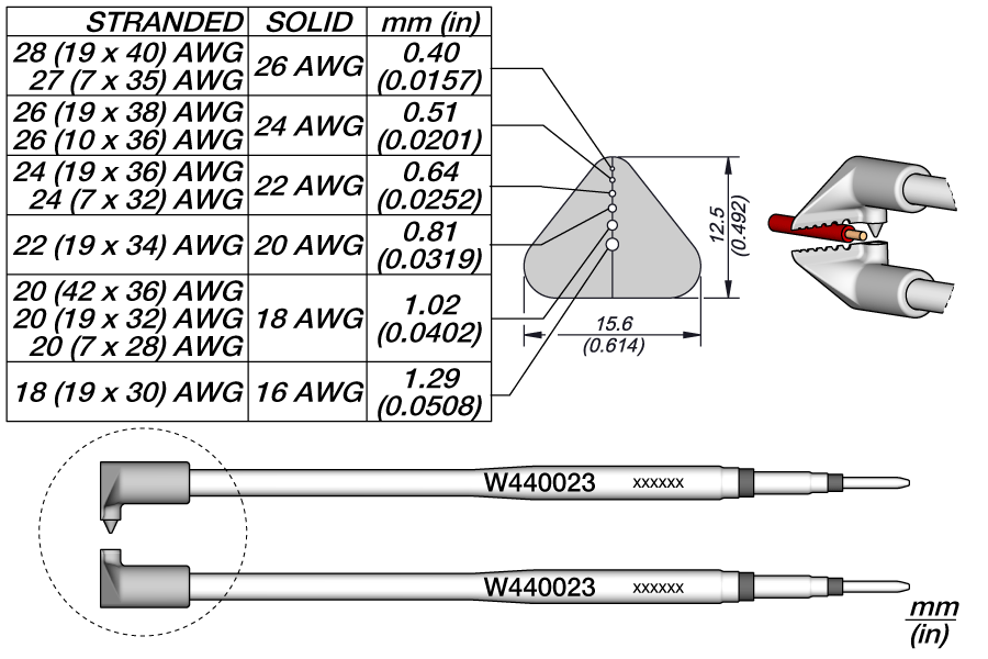 W440023 - Cartridge AWG 26 to 16